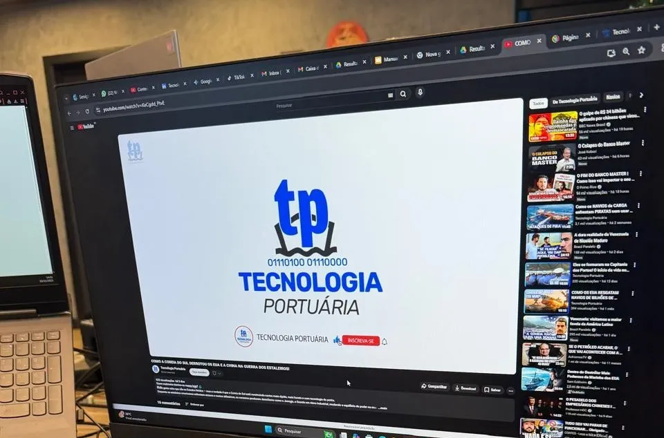 Tráfego orgânico do Tecnologia Portuária com portal de notícias automatizado pela T2S